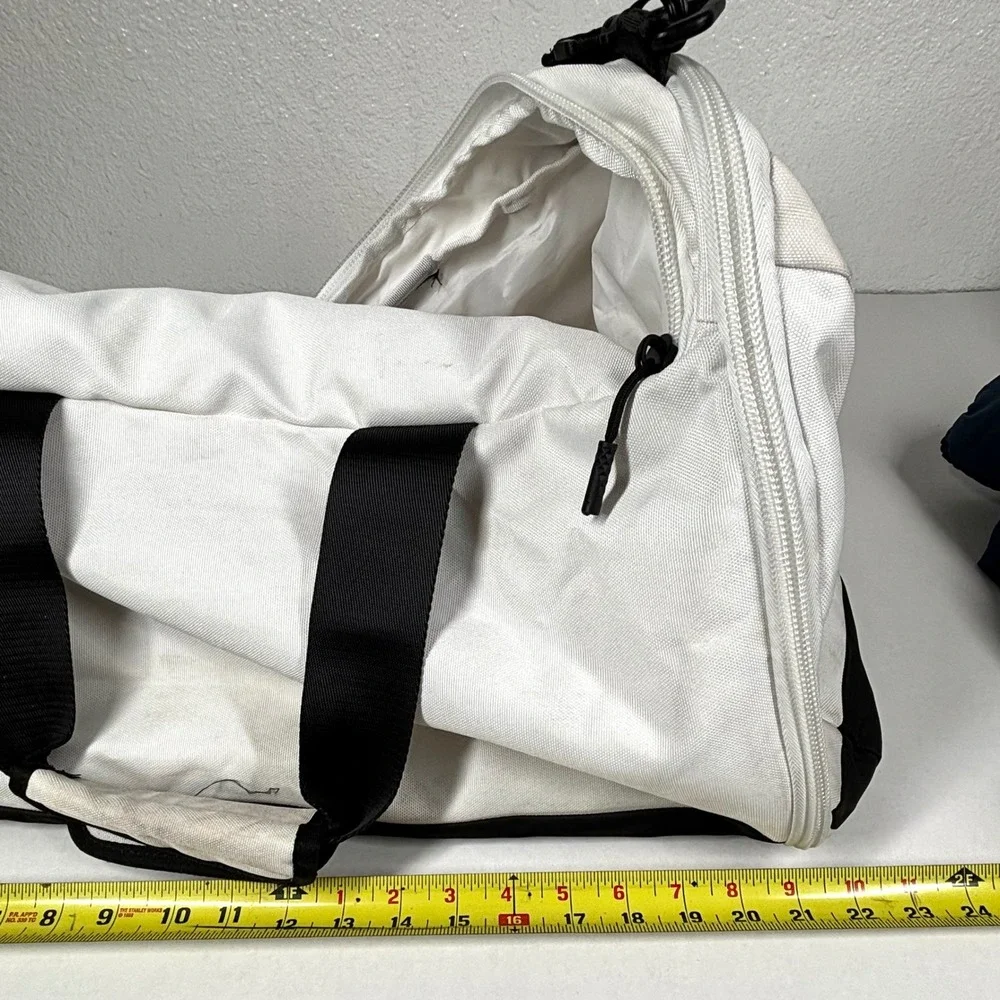 2 Nike‎ Jordan Jumpman Duffel Bag + Backpack SET White Black Red Logo 2pc LOT